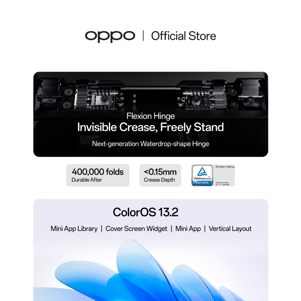 Tampilan Layar OPPO Find N3 Flip