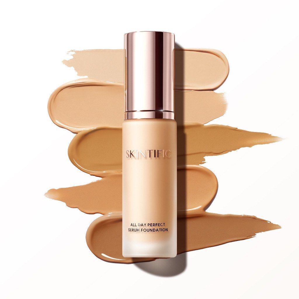 Jual [NEW] SKINTIFIC All Day Perfect Serum Foundation Full Coverage