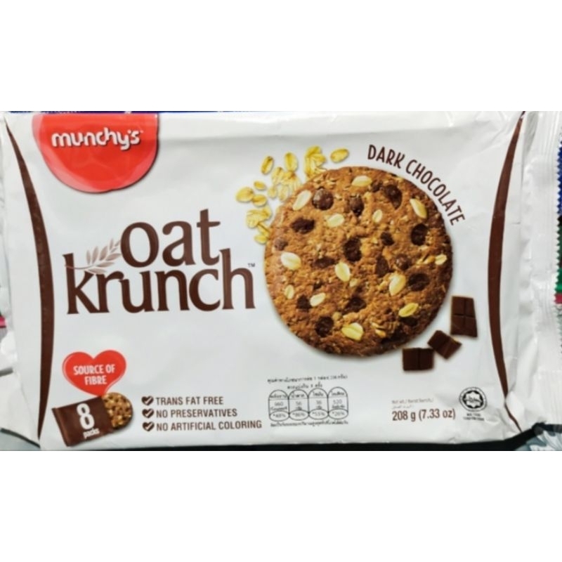 Jual Munchy's Oat Krunch Dark Chocolate 208 gram | Shopee Indonesia