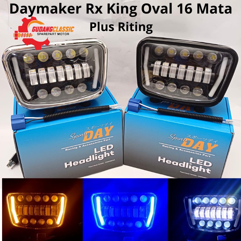 Jual Daymaker Rx King Oval Lampu Depan Reflektor Rxking K Kotak Hgh