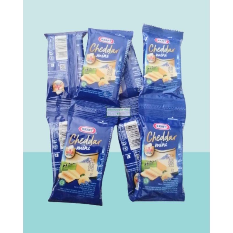 Jual Keju Kraft Cheddar Mini Sachet 1 Renceng isi 8 Pcs 30 gram ...