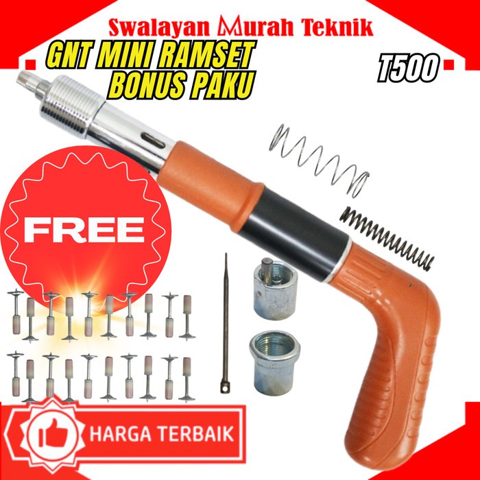 Jual Mini Ramset T Gnt Stampset Gun Alat Paku Tembak Beton Free