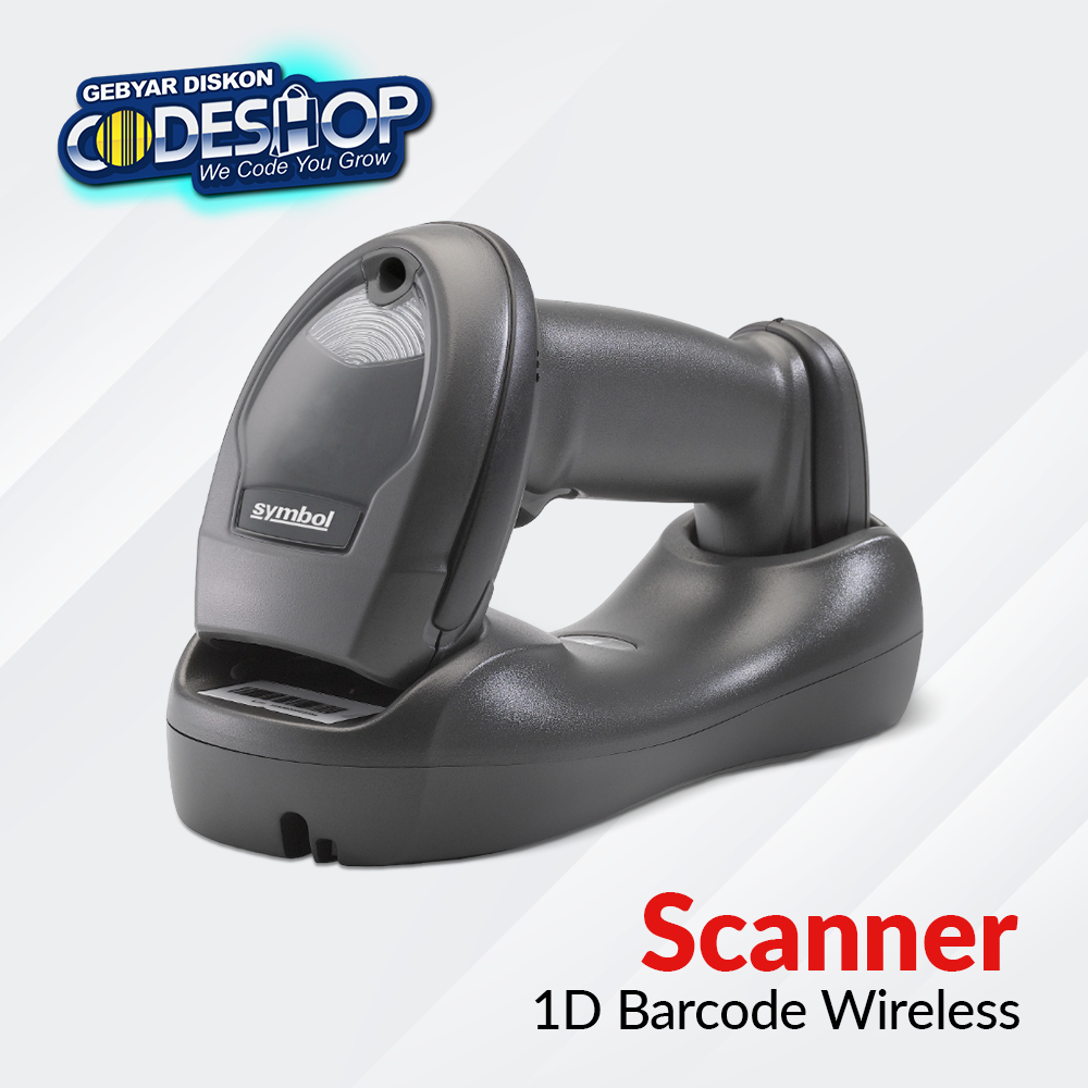 Jual Zebra Symbol LI4278 Scanner Barcode 1D Wireless Scan 100 Meter