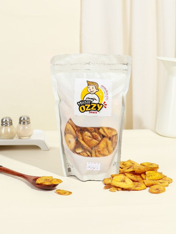 Jual Makanan Ringan Keripik Pisang Madu Gram Mister Ozzy Snack