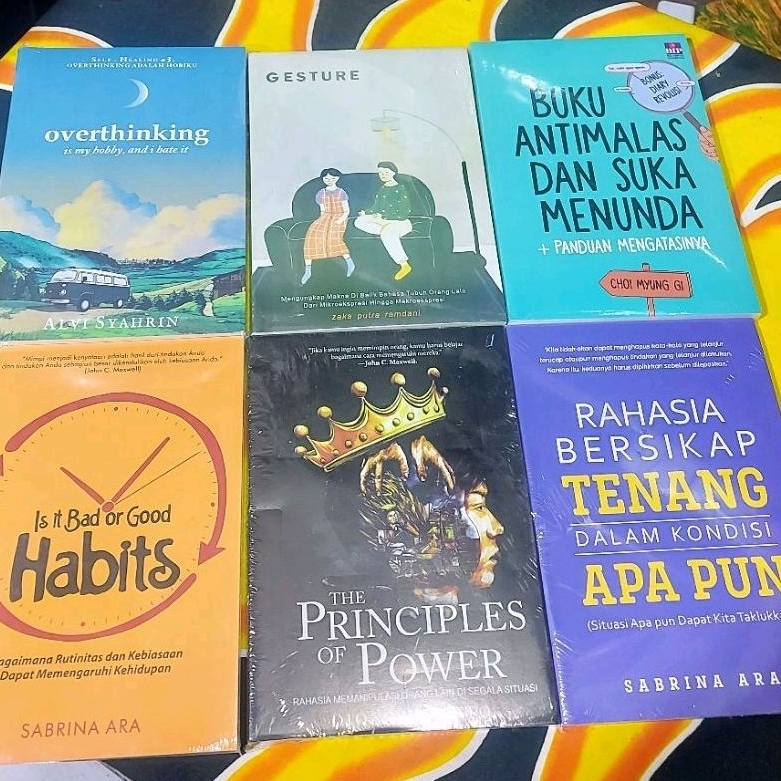 Jual Paket 6 Buku The Principles Of Power Gesture Rahasia Bersikap