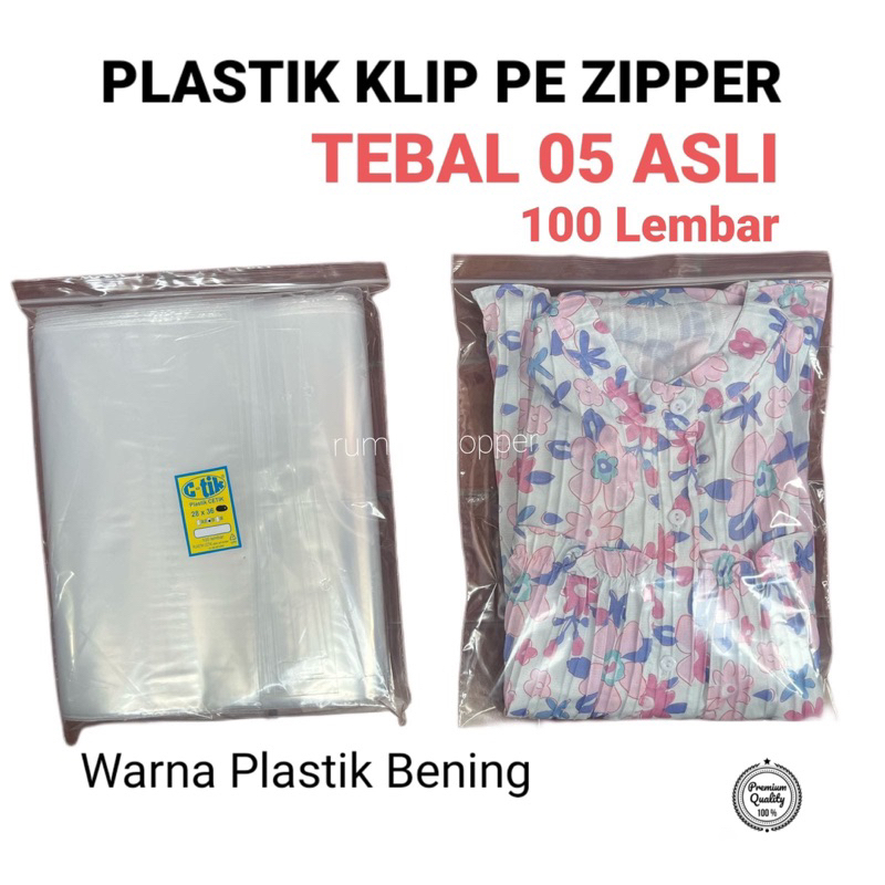 Jual Plastik Klip Plastik Pakaian Plastik Zip Lock Plastik Ctik