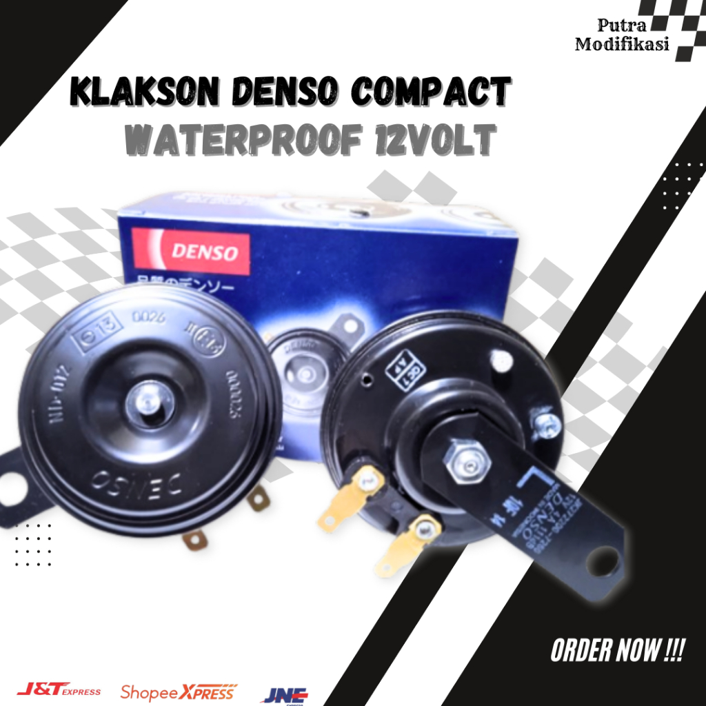 Jual KLAKSON MOBIL MOTOR DENSO DISC 12V & KABEL SET KLAKSON HIGH