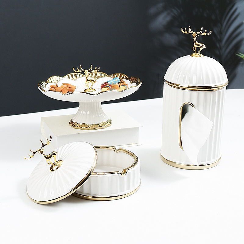 Jual Zen Luxury Ceramic Tissue Box Ashtray / Tempat Kotak Tisu Keramik ...