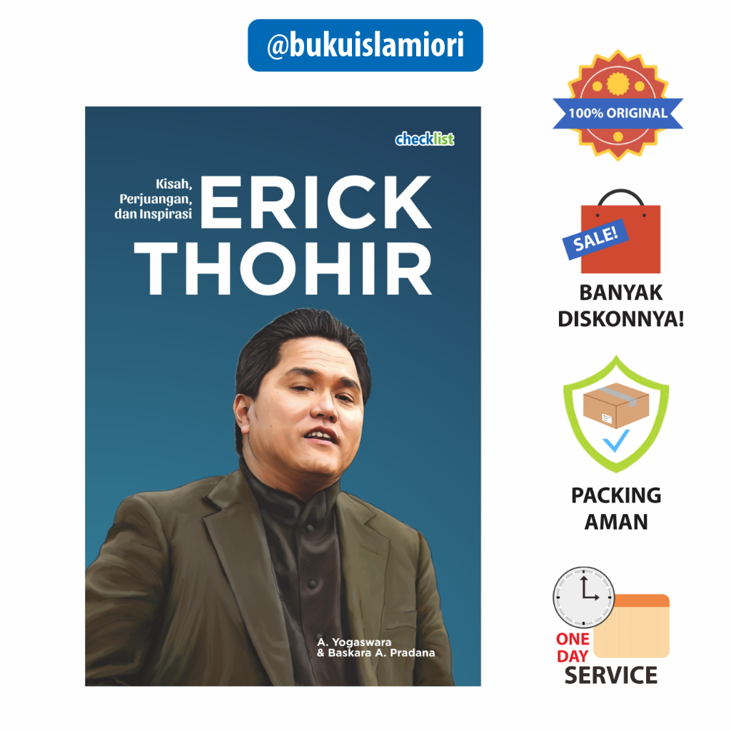 Jual Buku Biografi Kisah Perjuangan And Inspirasi Erick Thohir Shopee Indonesia 2617