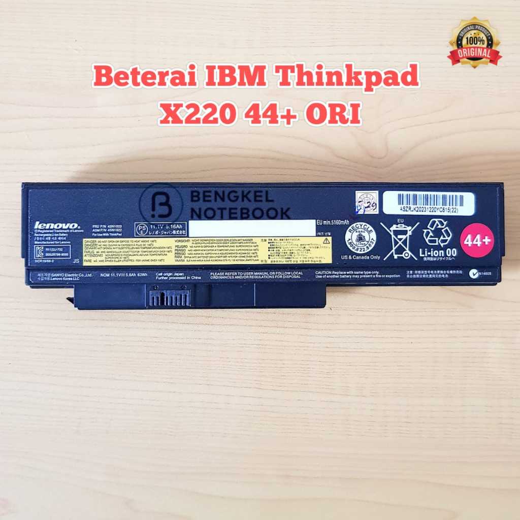 Jual Baterai IBM ThinkPad X220 X220i Bukan Tablet X220S X230 X230I ...