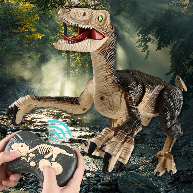 Jual Rc Dinosaur 24ghz Kontrol Dinosaurus Jurassic Model Mainan Rc Velociraptor Dengan Musik