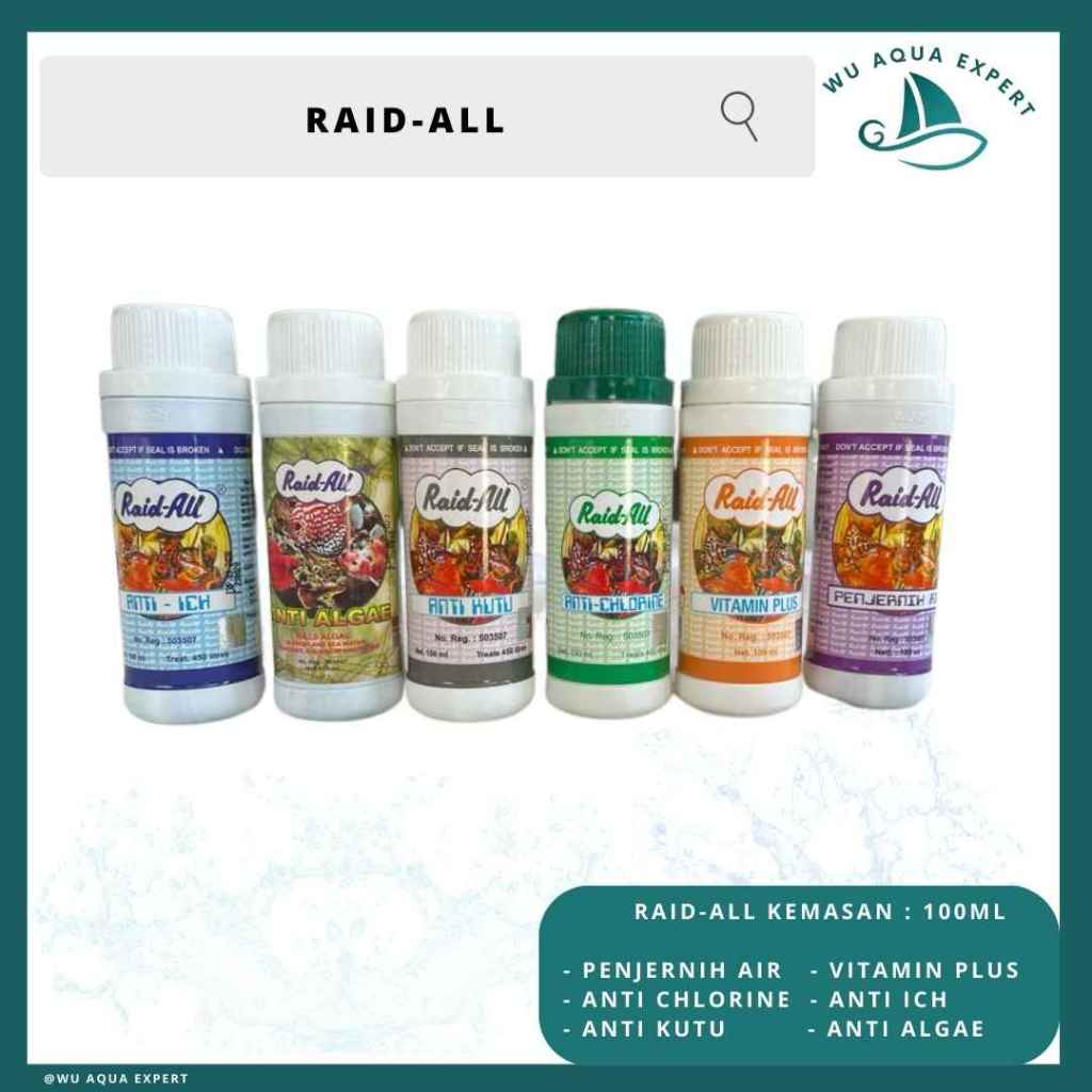 Jual Penjernih Air Aquarium Raid All Clear Penjernih Ml Kolam