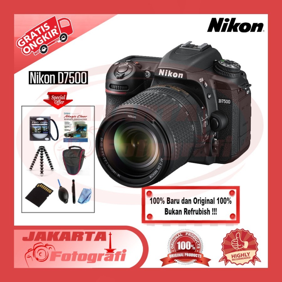 Jual Nikon D7500 Kit 18-140mm Lens DSLR Camera | Shopee Indonesia