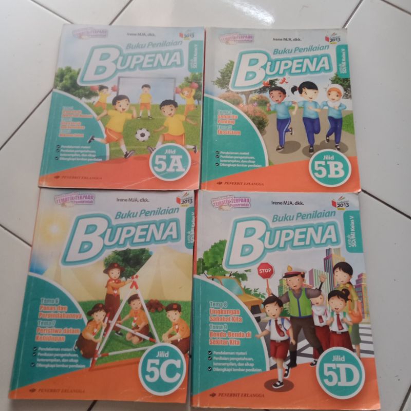 Jual buku bupena kelas 5 sd/mi jilid a,b,c,d 4 buku | Shopee Indonesia