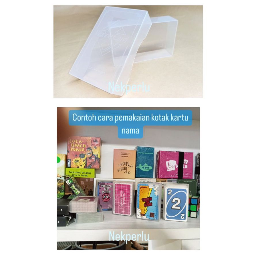 Jual Box Kartu Nama Kotak Plastik Name VISITING CARD | Shopee Indonesia