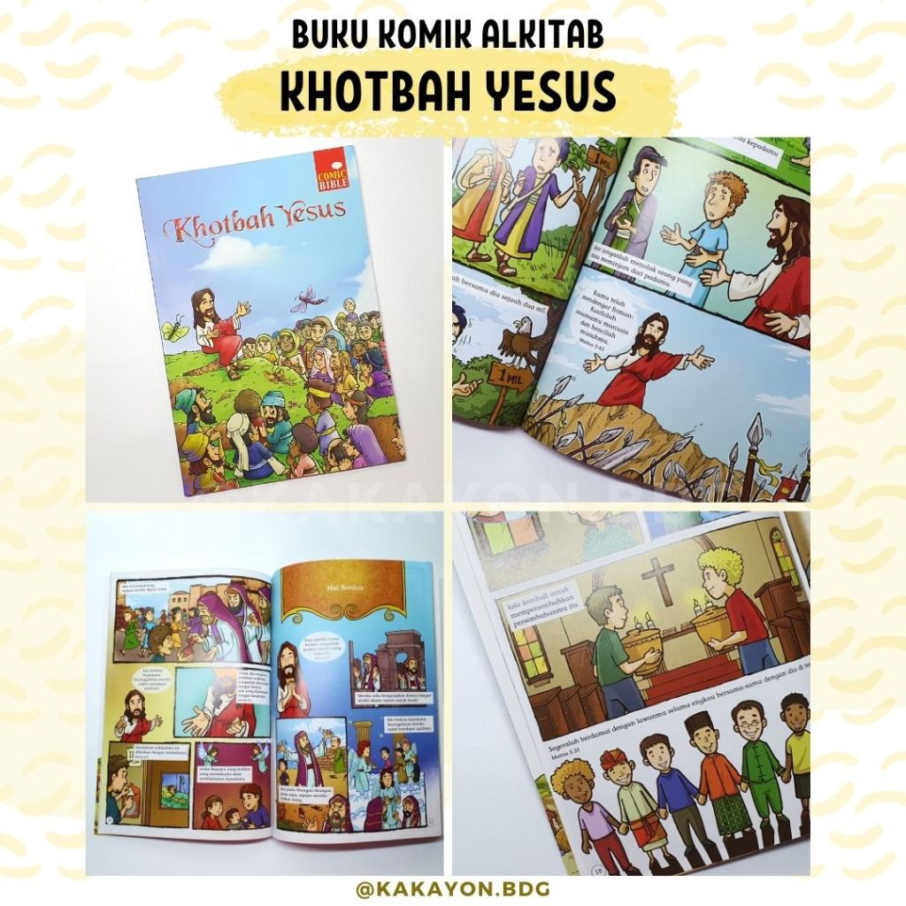 Jual Buku Komik Cerita Alkitab Anak Bahasa Indonesia / Indonesian Bible ...