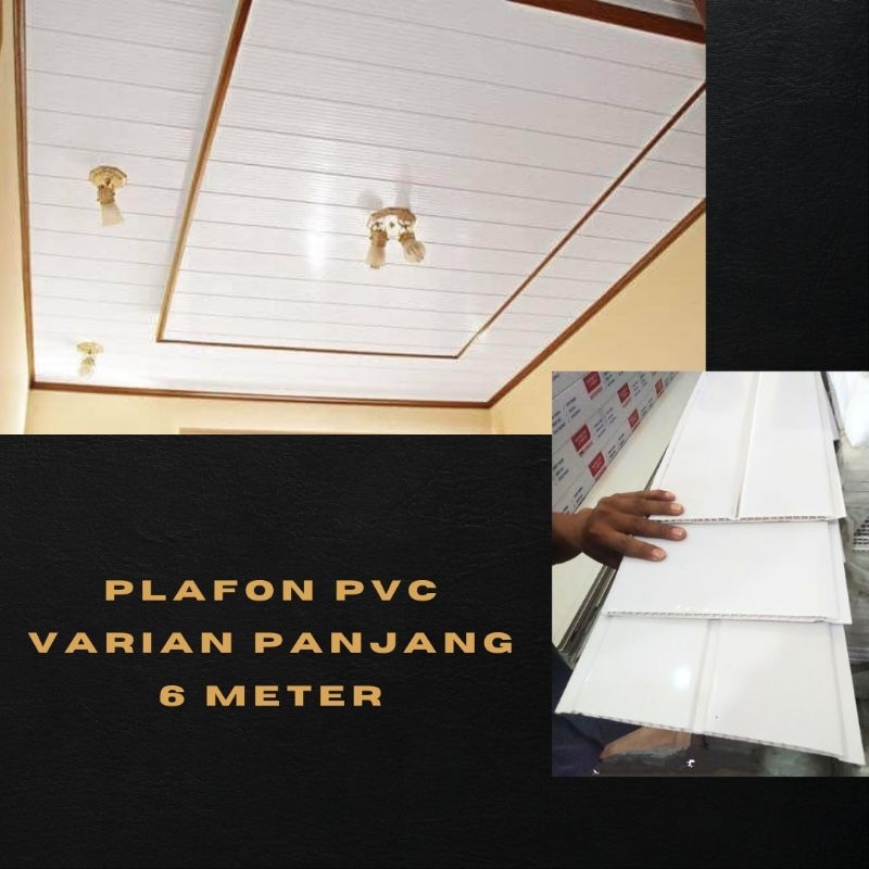 Jual Plafon Pvc Putih Polos Dan Motif Kayu Panjang Meter Wajib