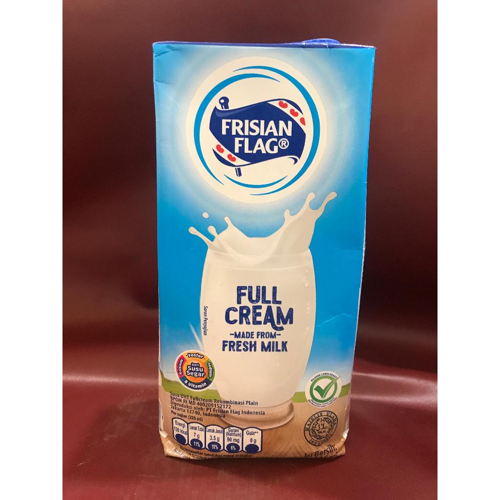 Jual Frisian Flag Uht Full Cream Ml Susu Bendera Full Cream Liter Shopee Indonesia