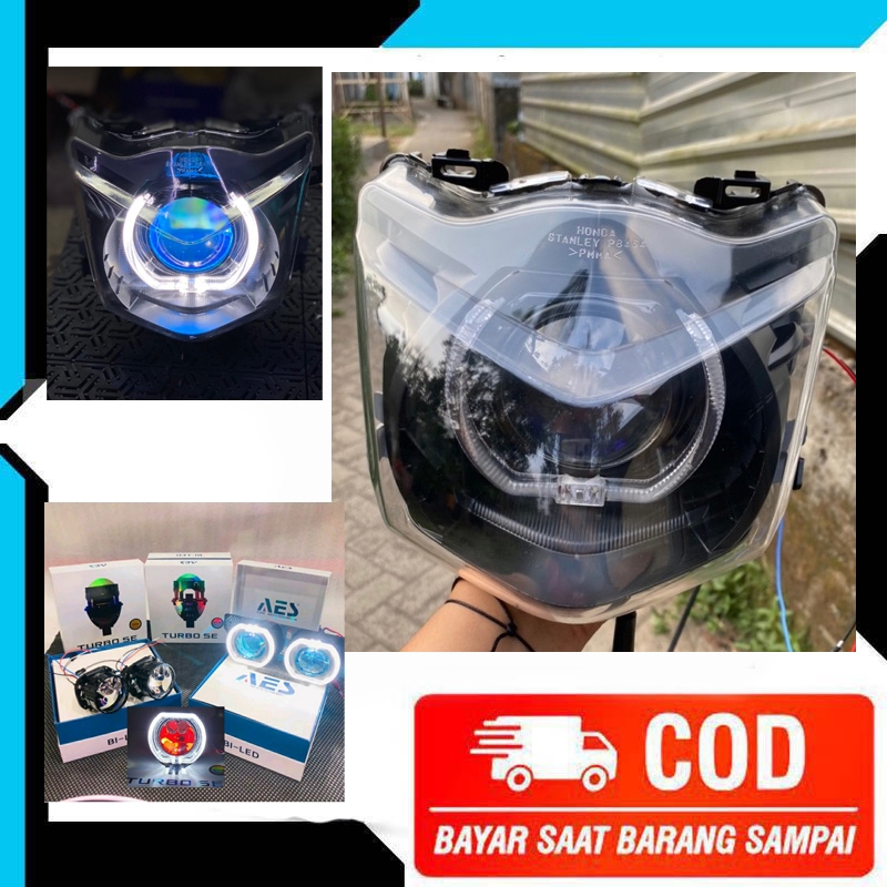 Jual Lampu Depan Biled Beat Karbu Paket Lengkap | Shopee Indonesia