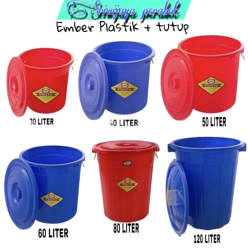 Jual Shinpo Ember Plastik Tutup 30 40 50 60 80 120 Liter Shopee Indonesia 5478