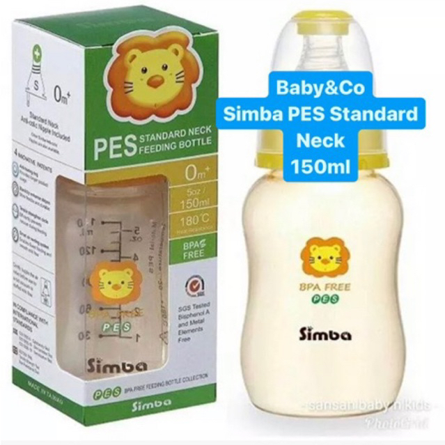 Jual SIMBA PES STANDARD NECK BOTTLE 150ML BOTOL SUSU SIMBA | Shopee ...