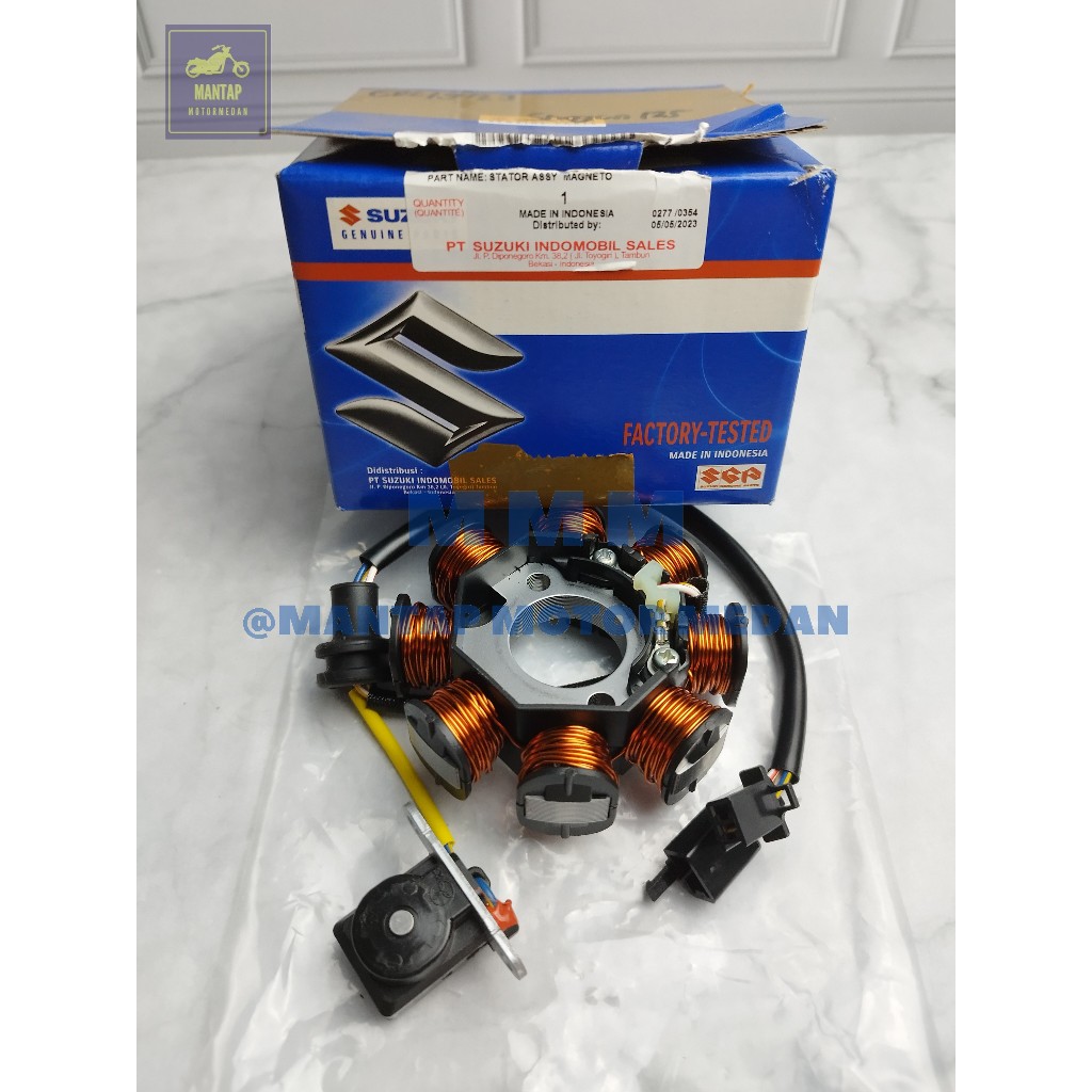 Jual Spull Spool Stator Comp Shogun 125 SP FL New Robot Axelo Original ...