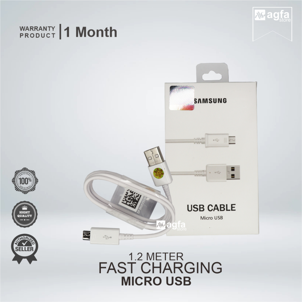 Kabel Data Samsung Galaxy Original 100% S6 S7 J2 J3 J5 J7 PRO Micro Usb  Fast charging