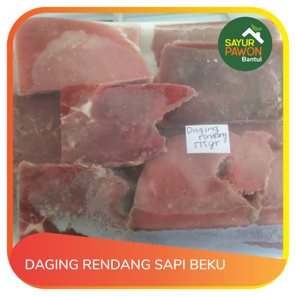 Jual Daging Rendang Sapi Beku Frozen Per 250 Gram Sayur Pawon Jogja