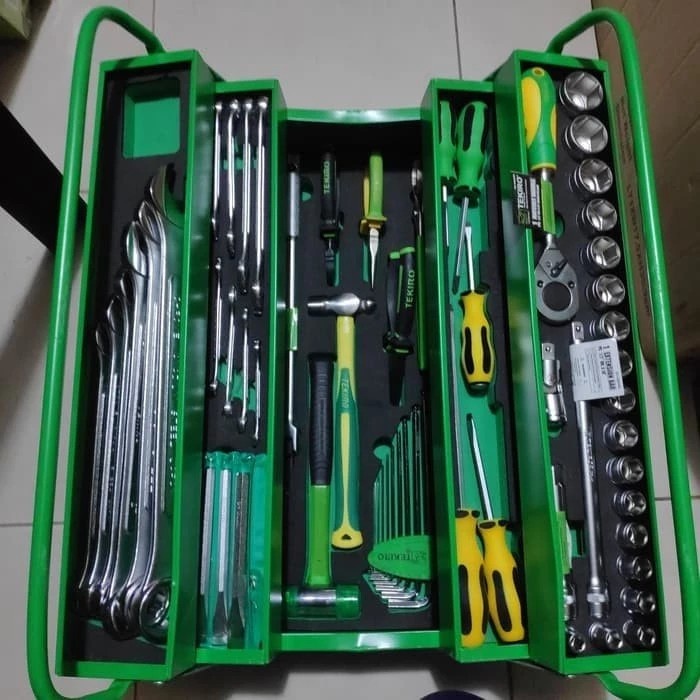 Jual Tekiro Toolbox Set Pcs Mechanic Tools Set Pcs Shopee Indonesia