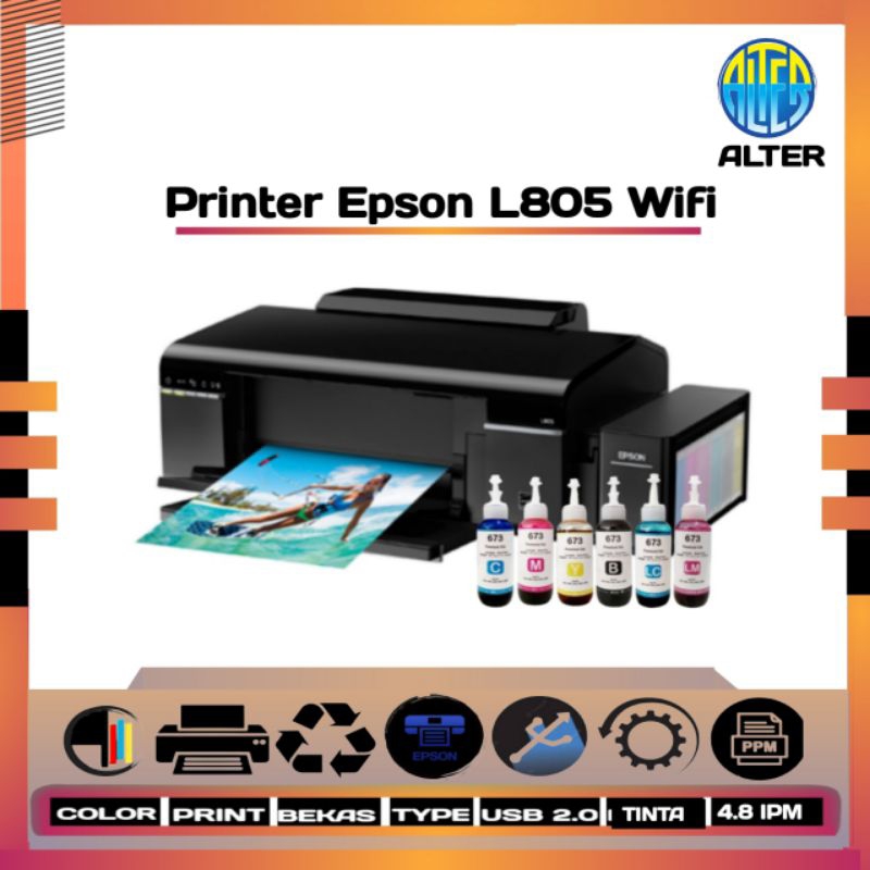 Jual Printer Epson L805 WiFi Foto | Shopee Indonesia