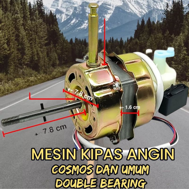 Jual Mesin Dinamo Kipas Angin Cosmos Dan Umum Double Bearing Shopee