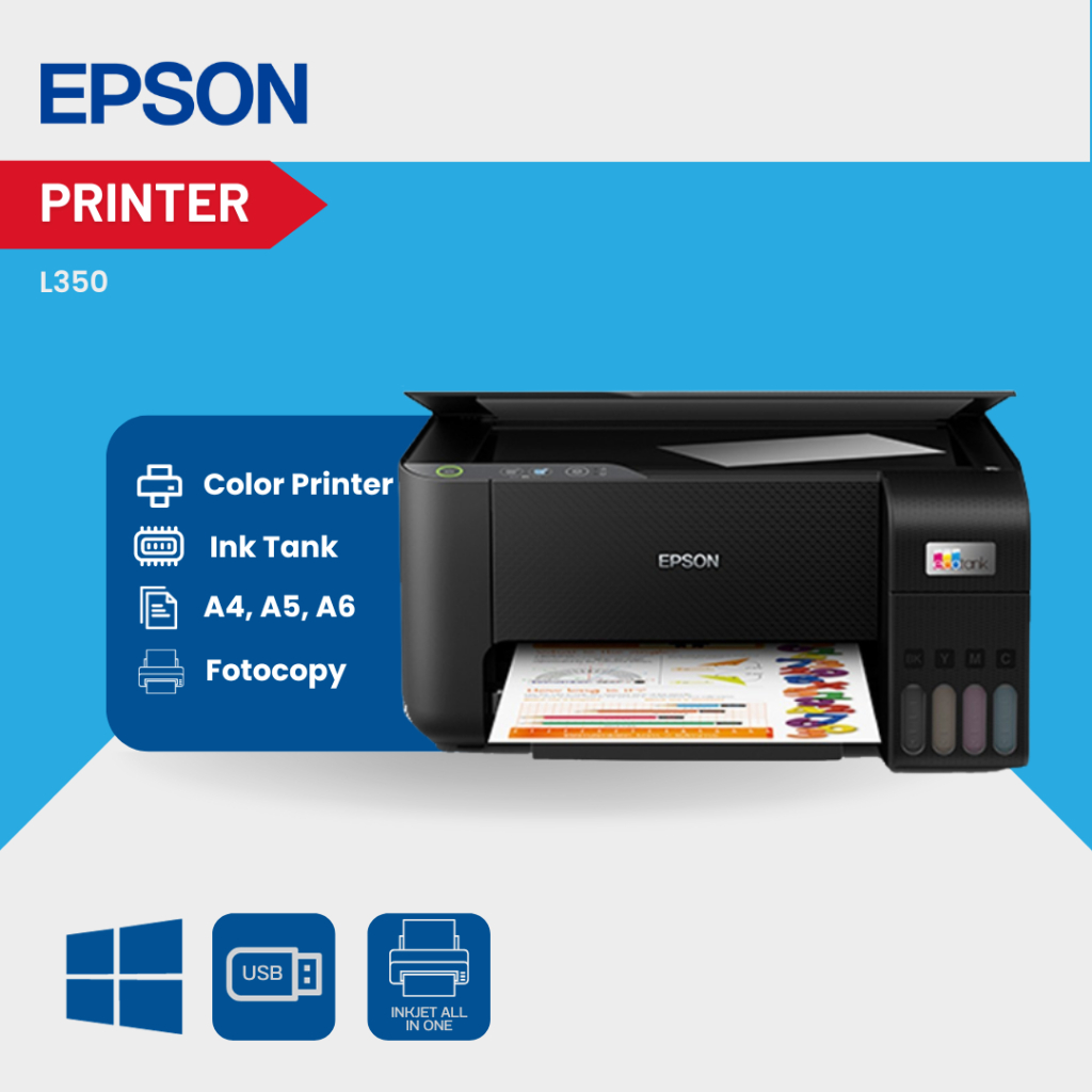 Jual Printer Epson L350 All In One Print Scan Copy Shopee Indonesia 5639