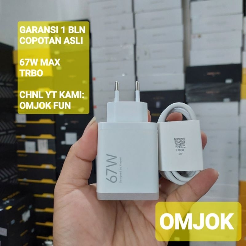 Jual Carger Xiomi 67 watt Copotan Model baru Tulisan besar | Shopee