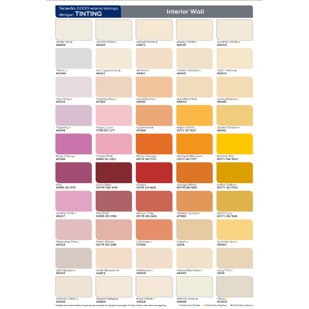 Jual KATALOG WARNA DULUX INTERIOR LET'S COLOUR | Shopee Indonesia