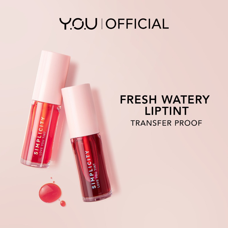 Jual YOU Simplicity Love You Tint | Liptint Lipstick | Ringan Tahan ...
