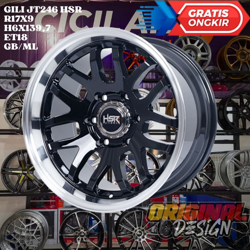 Jual Velg Mobil Ring 17 Terbaru HSR GILI R17 Untuk PAJERO , HILUX DC ...
