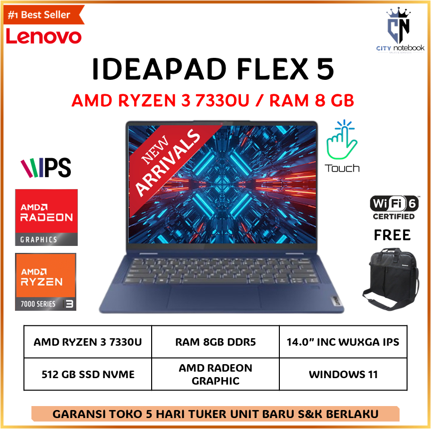 Jual lenovo ideapad flex 5 ryzen 3 5300u Harga Terbaik & Termurah