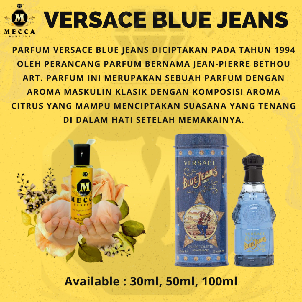VERSACE BLUE JEANS BY MECCA PARFUME (BUY GET PARFUM RANDOM)