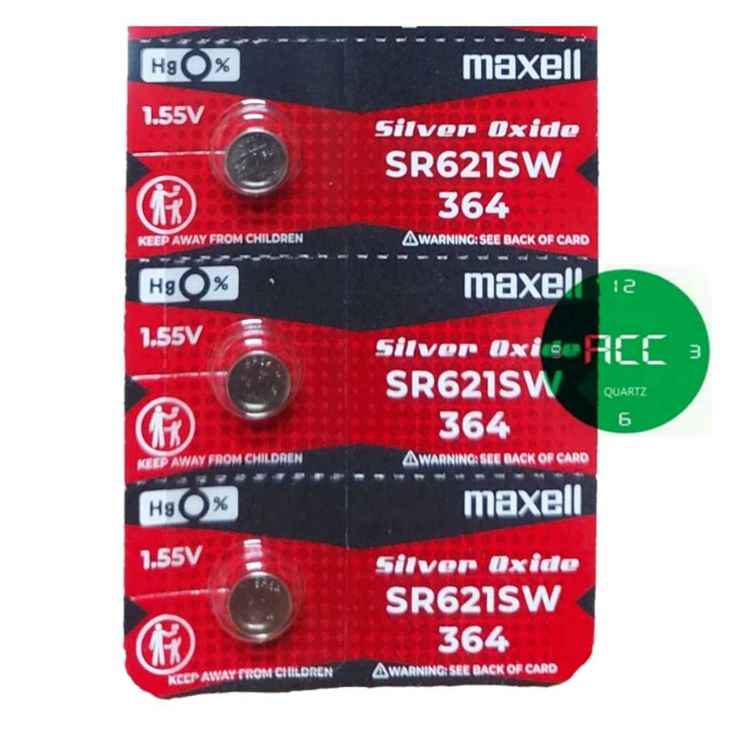 Maxell 364 SR621SW – 30 Batterie A Bottone 0% Mercurio, Ossido D'Argento - Foto 2