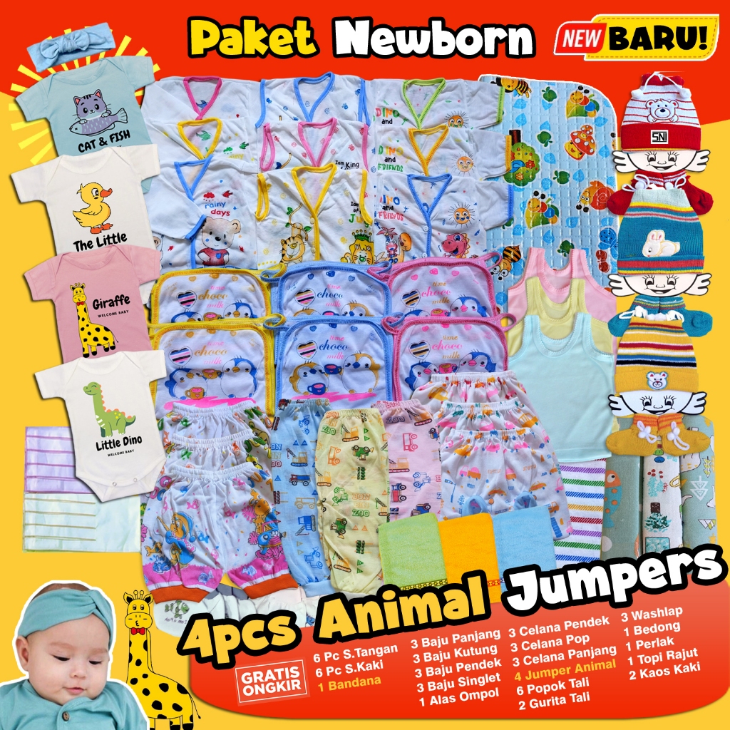 Jual Baju Bayi Baru Lahir, Set New Born, Paket Lahiran Murah Isi ...