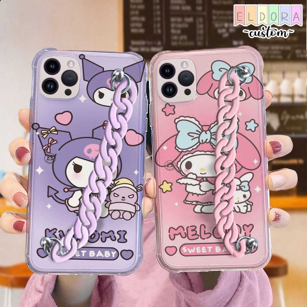 Jual [SOFTCASE] Kuromi Melody Case Rantai Realme 2 3 pro 5 5i 5s c1 c2 ...