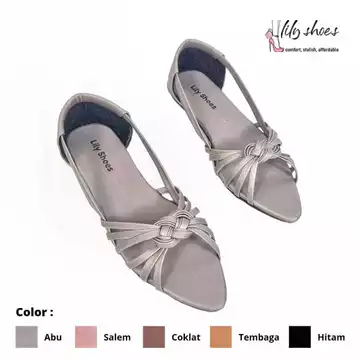 LILY SHOES Annisa Sepatu Balet Flat Wanita Real Pict Trendy Berkualitas