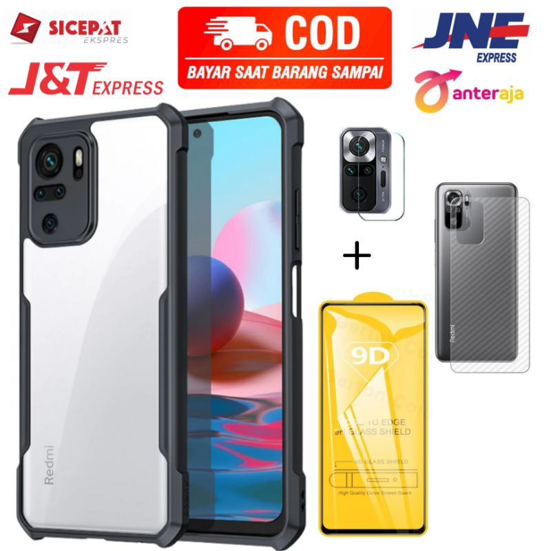 Jual PAKET LENGKAP Case Xiaomi Redmi Note 10 / Note 10s Shockproff ...