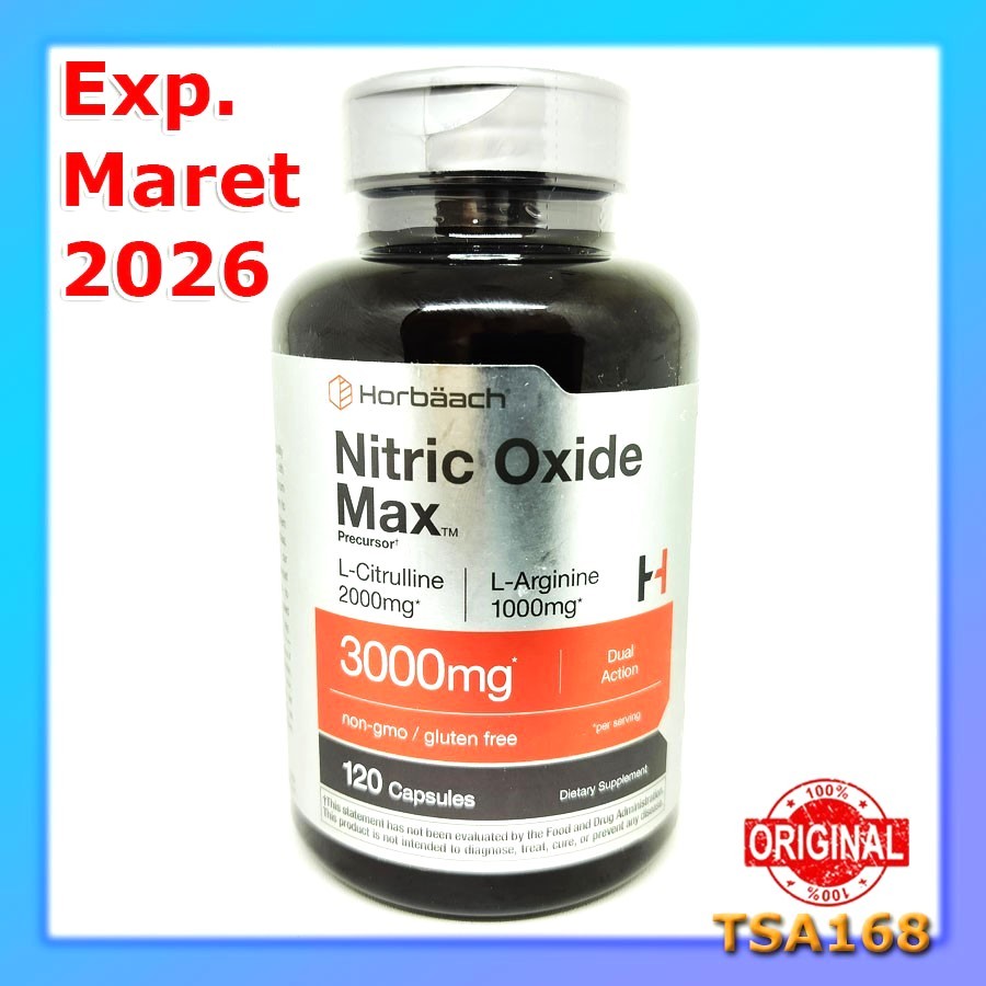 Jual Horbaach Nitric Oxide Boost Dual Action LCitrulline LArginine