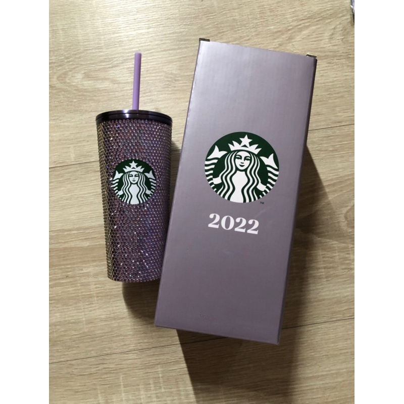 Jual starbucks tumbler purple rhinestone / starbucks blink purple 2022