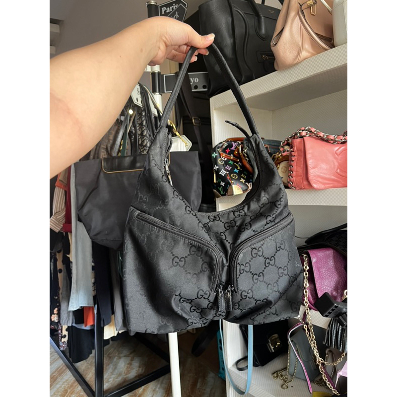 Jual SOLD OUT Preloved gucci vintage nylon hobo bag aut zip ykk