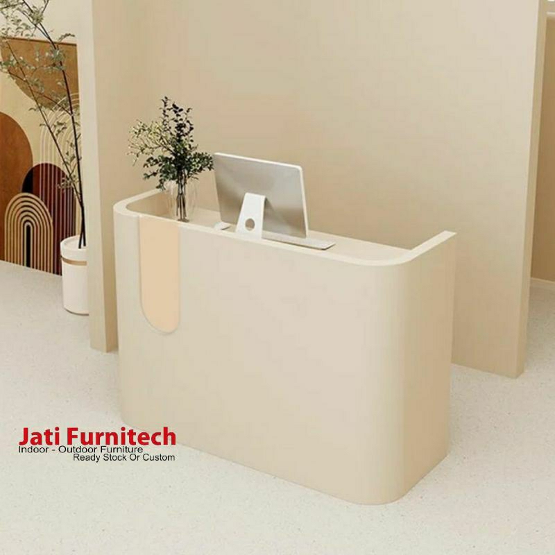 Jual meja kasir receptionist - meja kasir hpl - jaf interior | Shopee ...