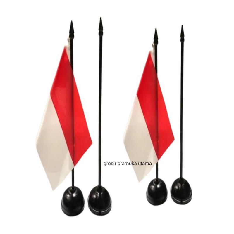 Jual Bendera Meja Merah Putih Kantor Bendera Tiang Tatakan Shopee