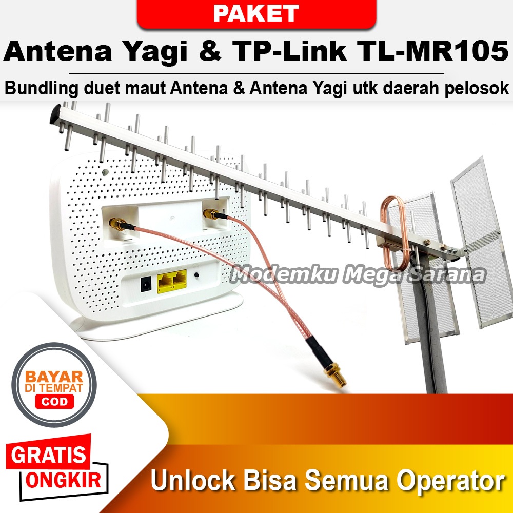 Jual Duet Maut - Paket Antena Yagi Extreme 3 & Modem Home Router TP ...