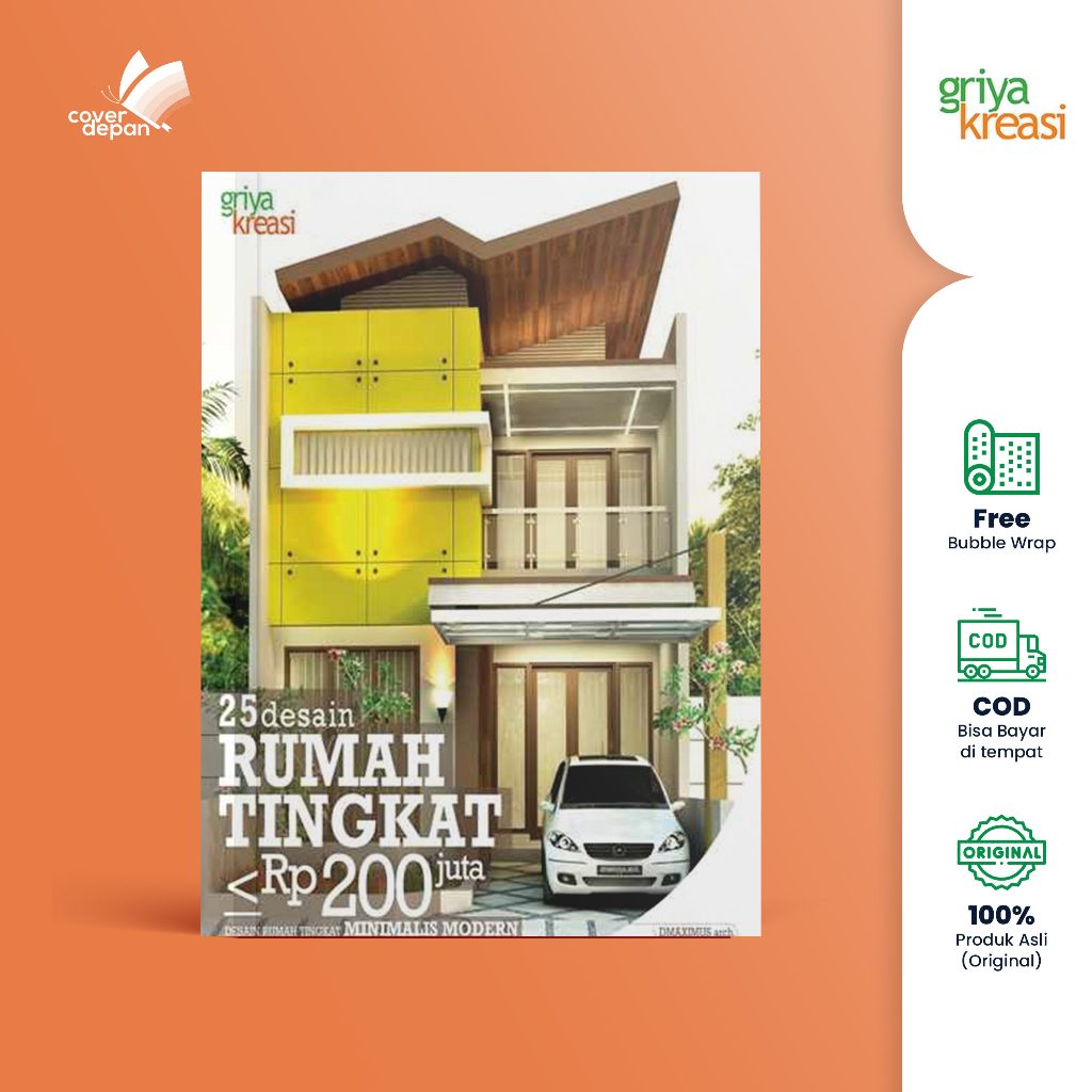 Jual BUKU PANDUAN UMUM - 25 DESAIN RUMAH TINGKAT